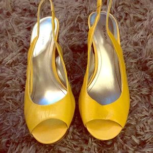Style&CO yellow sling backs